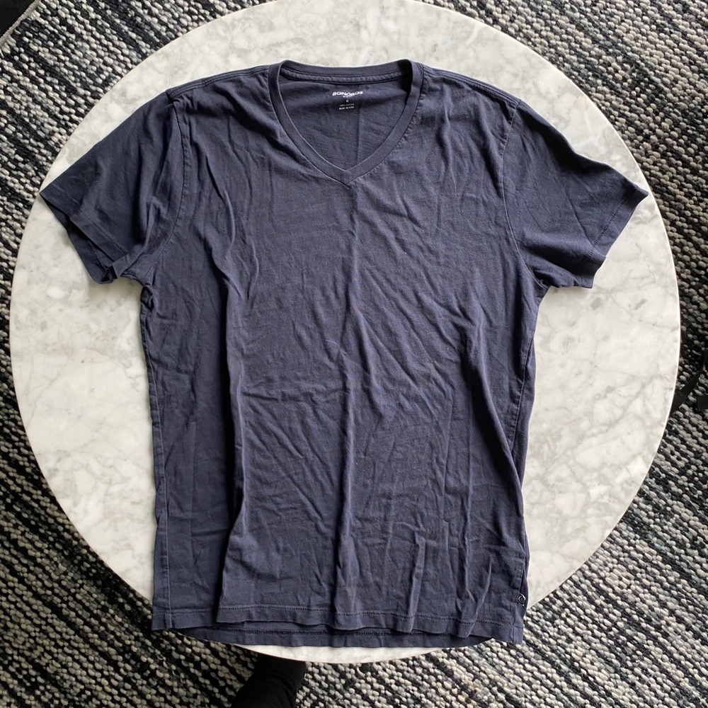 Bonobos blue v-neck t-shirt